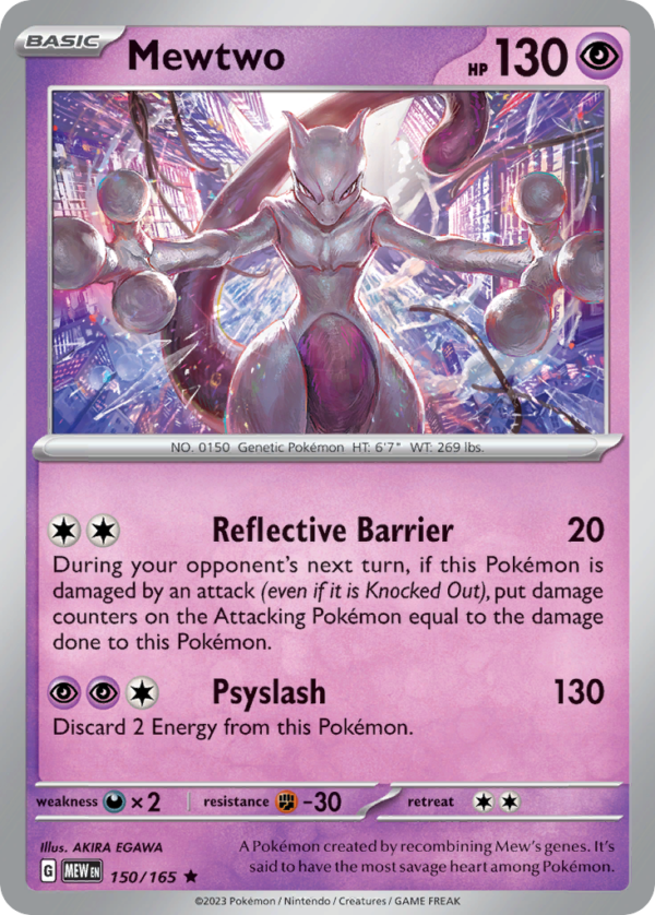 MEW - 150 - Mewtwo - holo