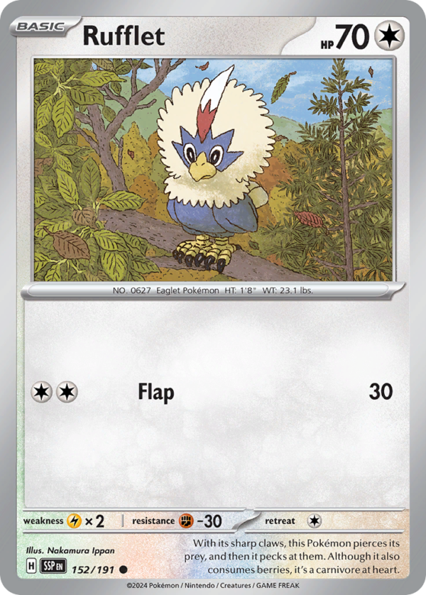 SSP - 152 - Rufflet - reverse holo