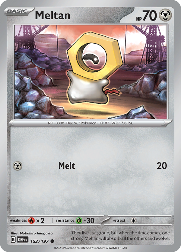OBF - 152 - Meltan - reverse holo