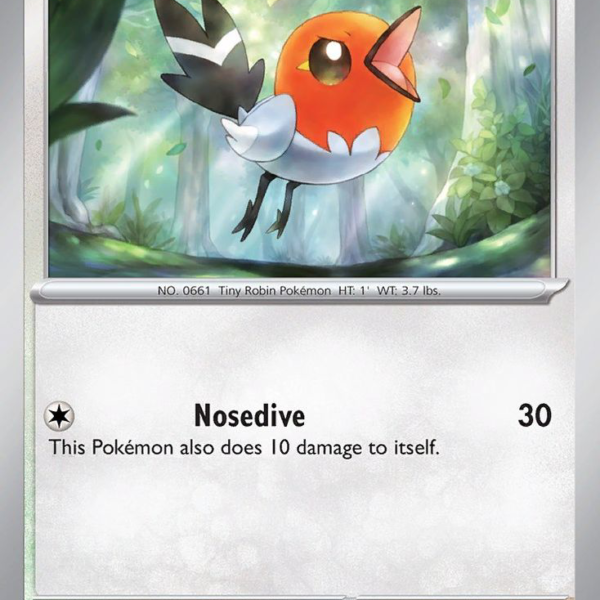 PAL - 163 - Fletchling - reverse holo