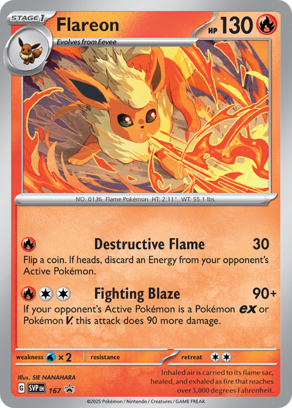 SVP - 167 - Flareon - black star promo
