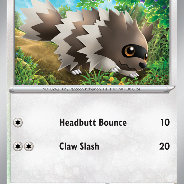 OBF - 167 - Zigzagoon - reverse holo