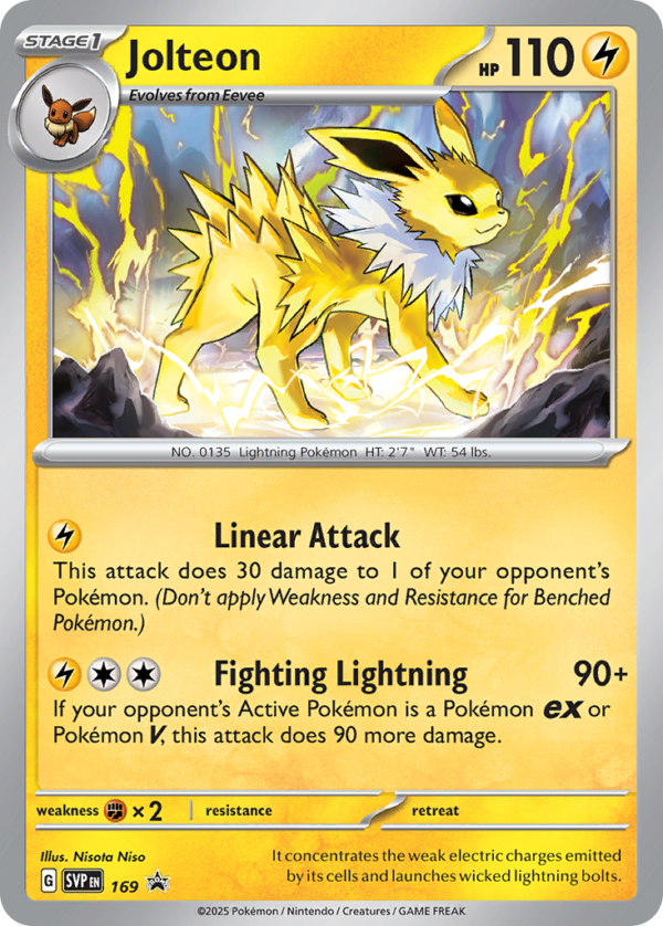 SVP - 169 - Jolteon - black star promo