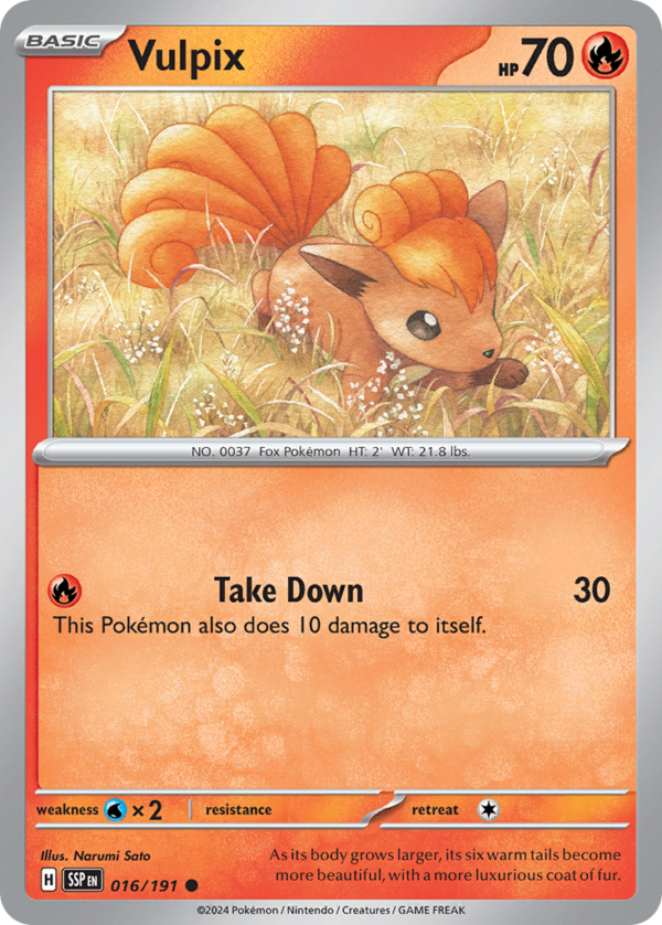 SSP - 016 - Vulpix - reverse holo