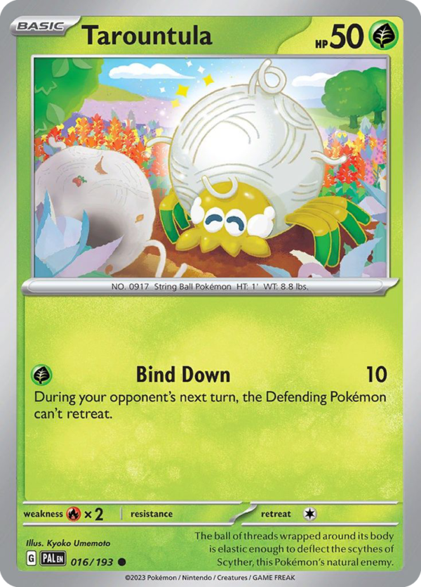 PAL - 016 - Tarountula - reverse holo
