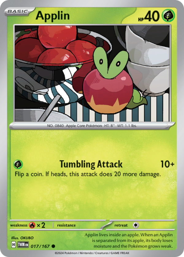TWM - 017 - Applin - reverse holo