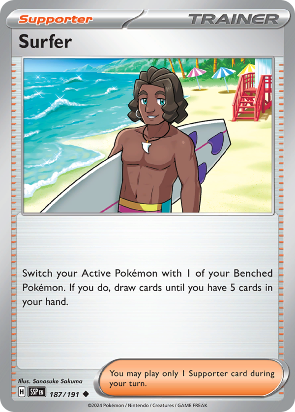 SSP - 187 - Surfer - reverse holo
