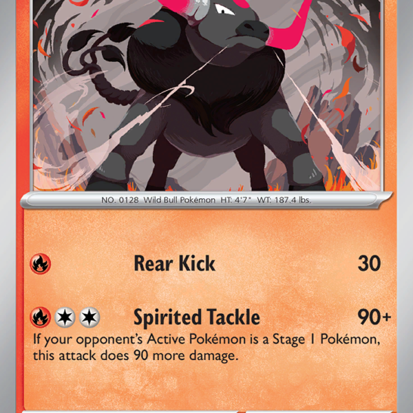SSP - 018 - Paldean Tauros - reverse holo