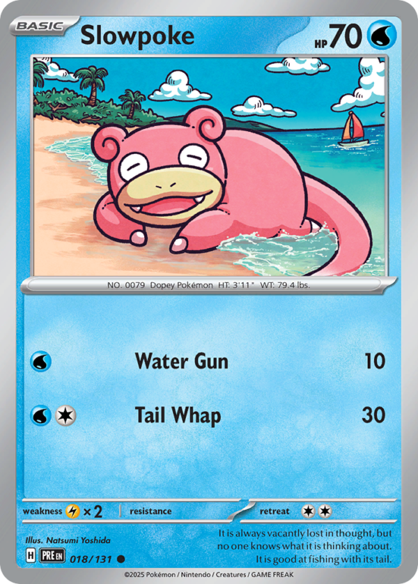 PRE - 018 - Slowpoke - reverse holo