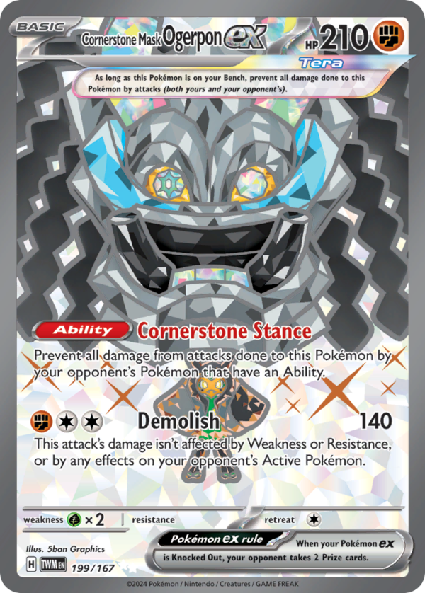 TWM - 199 - Cornerstone Mask Ogerpon ex - Ultra Rare