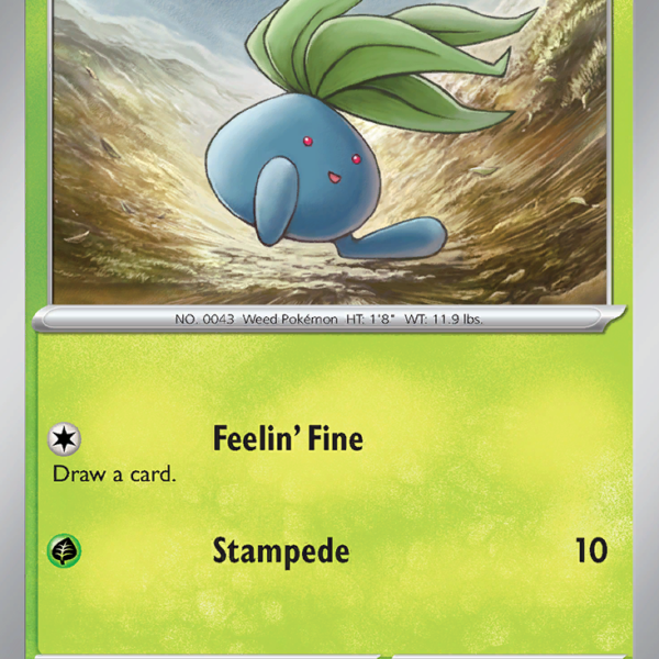 OBF - 001 - Oddish - reverse holo