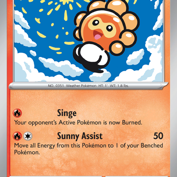 SSP - 020 - Castform Sunny Form - reverse holo