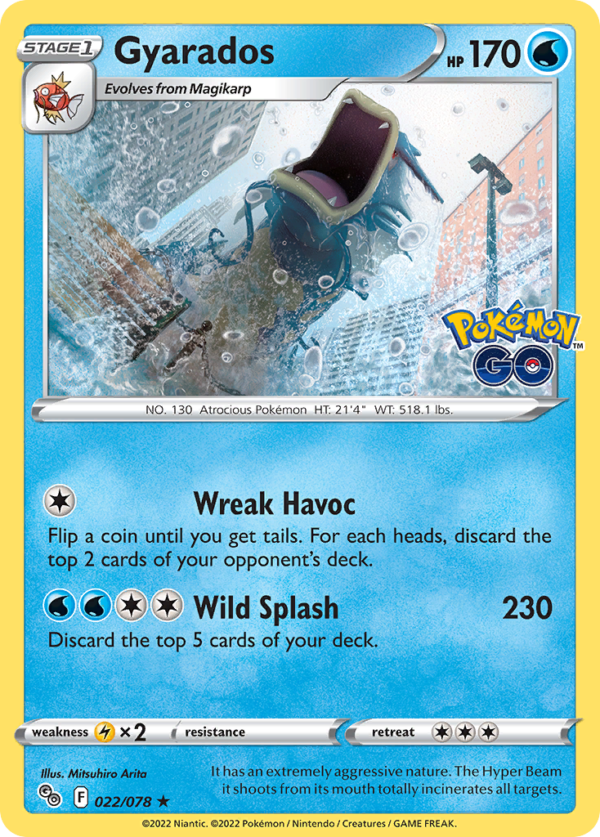 PGO - 022 - Gyarados - reverse holo