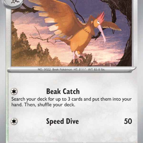 MEW - 022 - Fearow - reverse holo