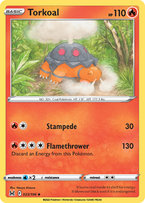 LOR - 023 - Torkoal - reverse holo