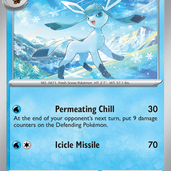 PRE - 025 - Glaceon - holo