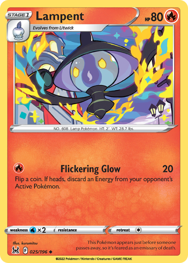 LOR - 025 - Lampent - reverse holo