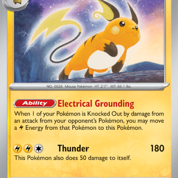 MEW - 026 - Raichu - holo