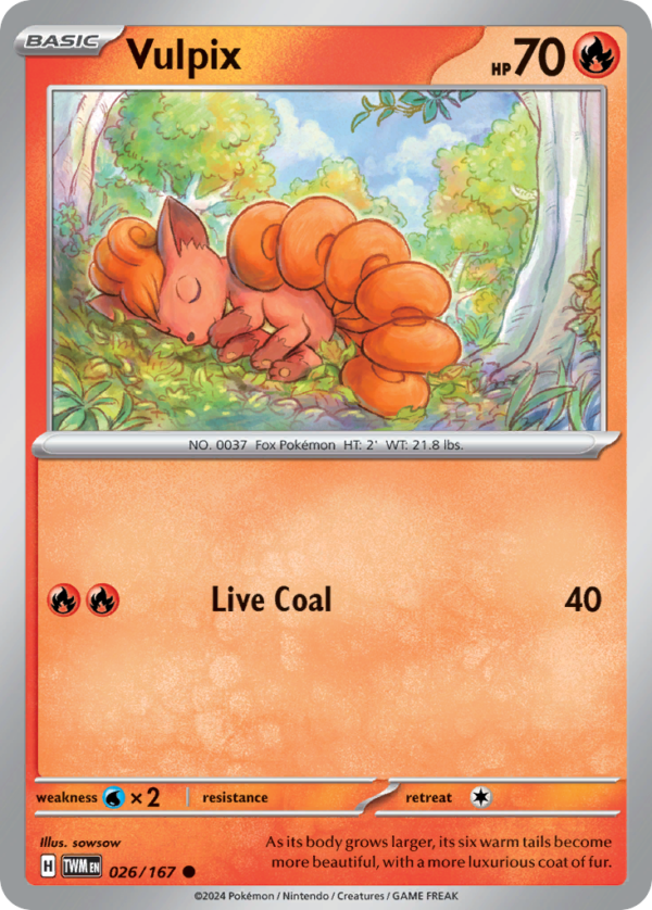 TWM - 026 - Vulpix - reverse holo