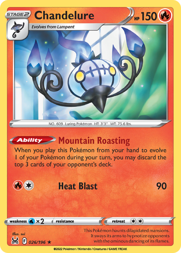 LOR - 026 - Chandelure - holo