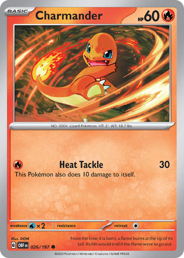 OBF - 026 - Charmander - reverse holo