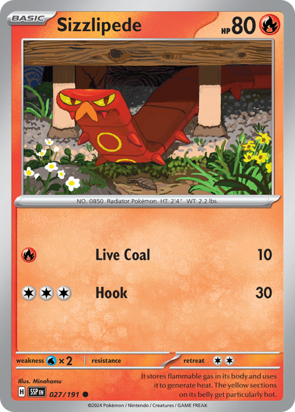 SSP - 027 - Sizzlipede - reverse holo
