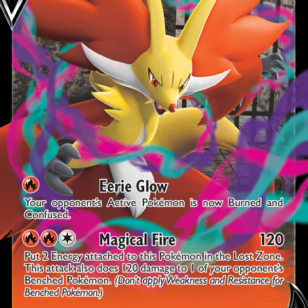LOR - 027 - Delphox V - Holo Rare V