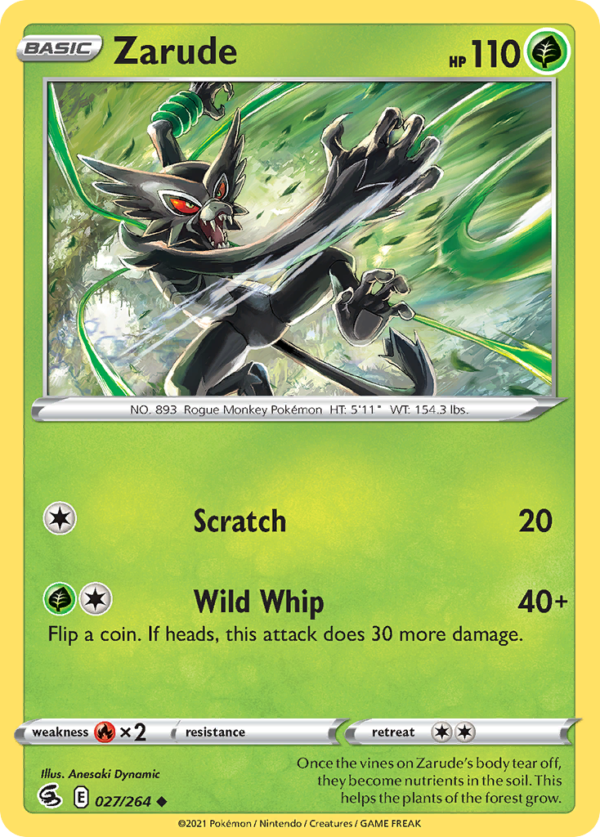 FST - 27 - Zarude - reverse holo