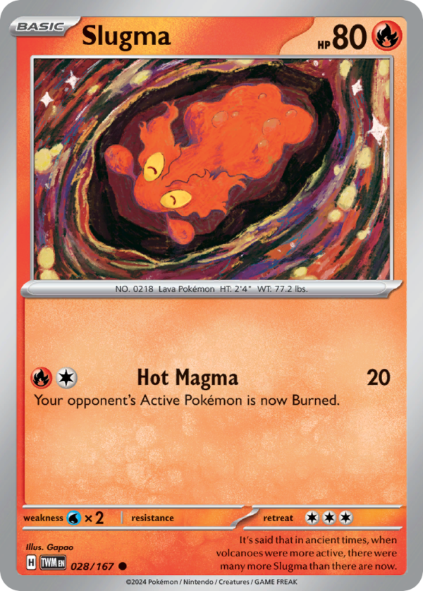 TWM - 028 - Slugma - reverse holo