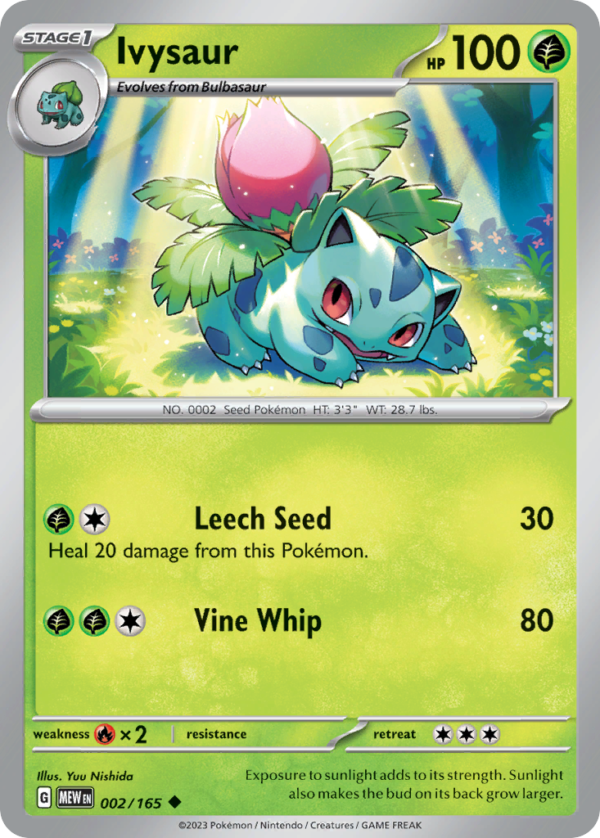MEW - 002 - Ivysaur - reverse holo