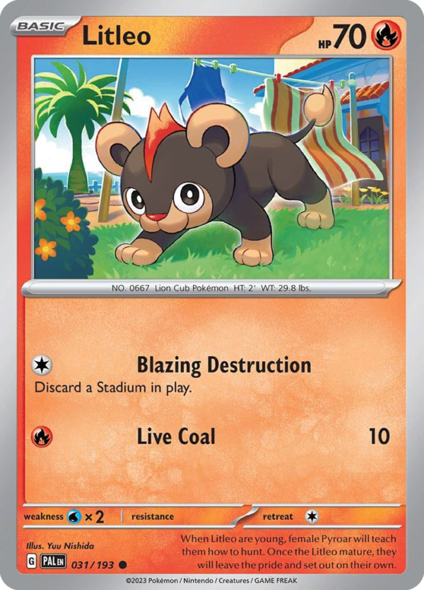 PAL - 031 - Litleo - reverse holo