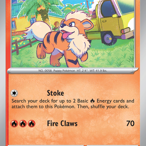 SVI - 031 - Growlithe - reverse holo
