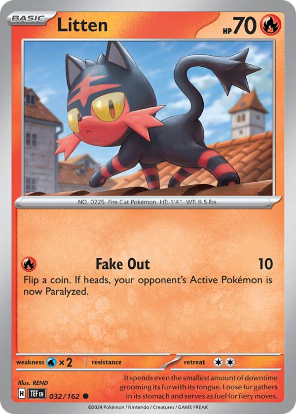 TEF - 032 - Litten - reverse holo