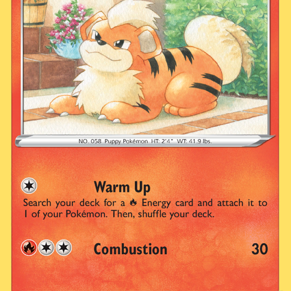 FST - 32 - Growlithe - reverse holo