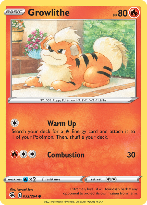 FST - 32 - Growlithe - reverse holo