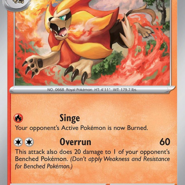 PAL - 032 - Pyroar - reverse holo