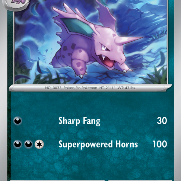 MEW - 033 - Nidorino - reverse holo
