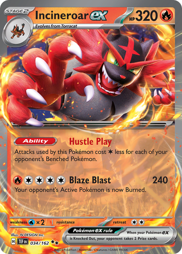 TEF - 034 - Incineroar ex - Double rare