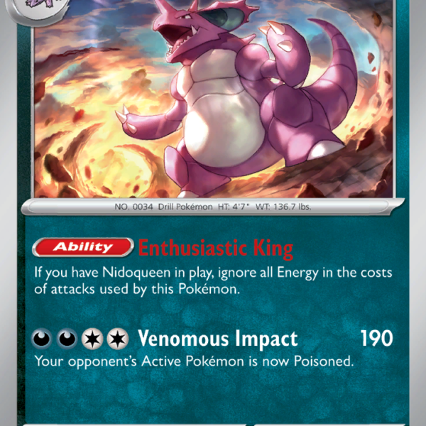 MEW - 034 - Nidoking - holo