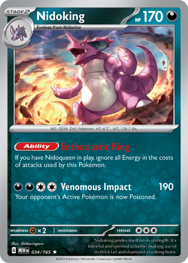 MEW - 034 - Nidoking - holo