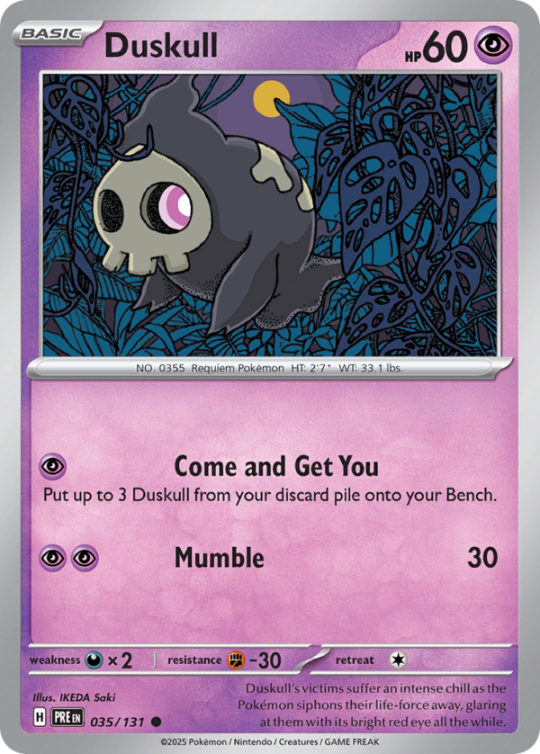 PRE - 035 - Duskull - reverse holo