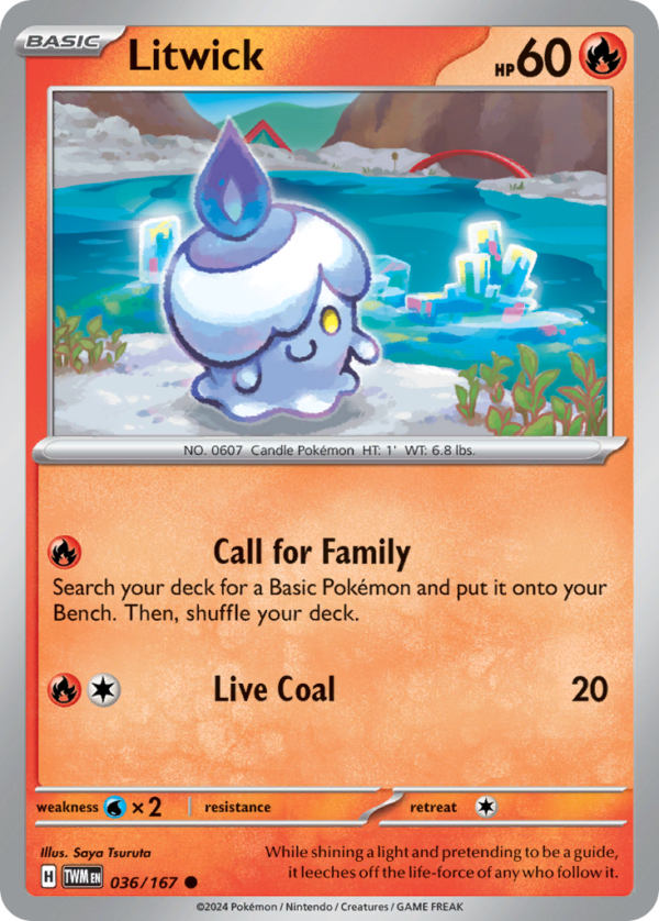TWM - 036 - Litwick - reverse holo