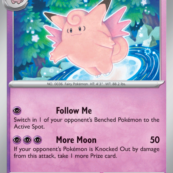 MEW - 036 - Clefable - reverse holo