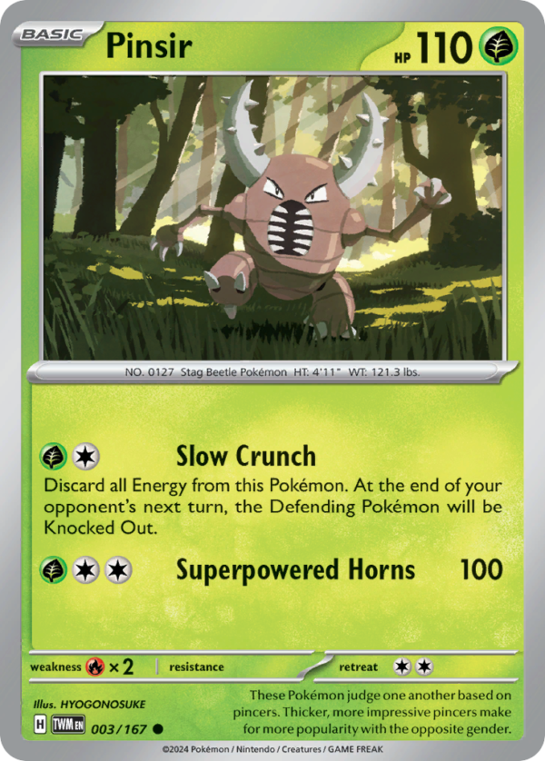 TWM - 003 - Pinsir - reverse holo