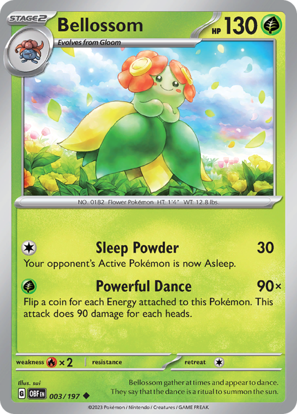 OBF - 003 - Bellossom - reverse holo