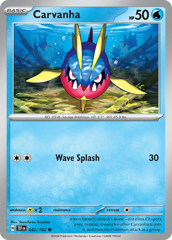 TEF - 042 - Carvanha - reverse holo