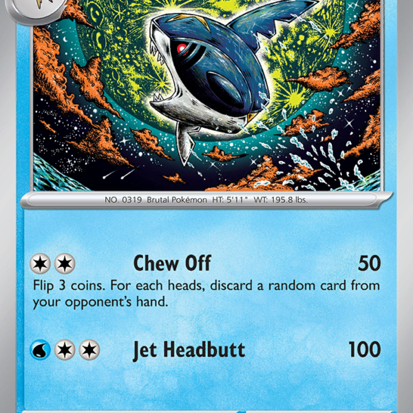 TEF - 043 - Sharpedo - reverse holo