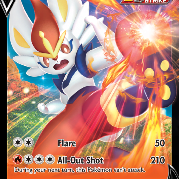 FST - 44 - Cinderace V - Holo Rare V