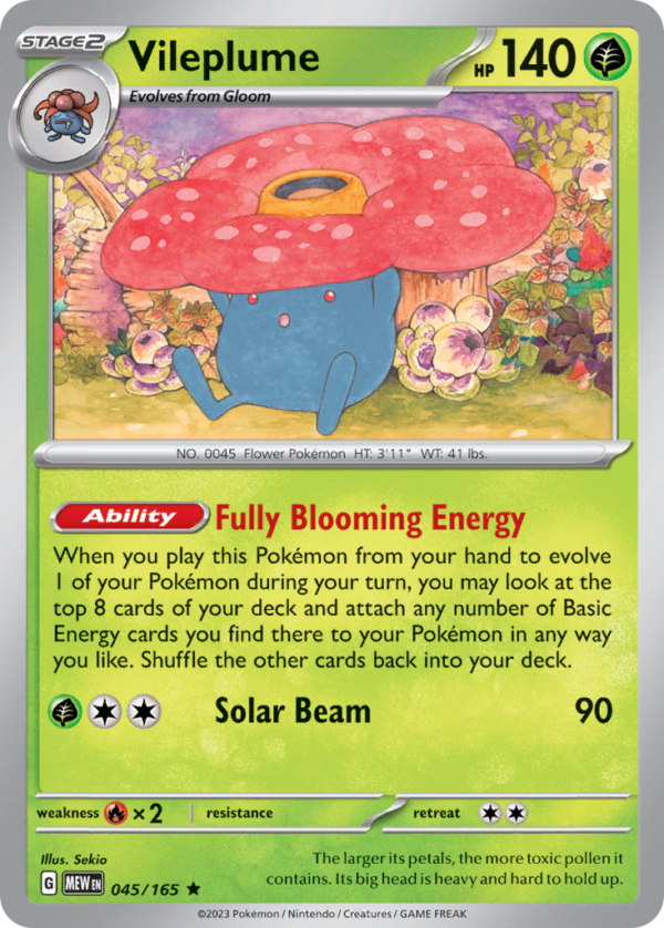 MEW - 045 - Vileplume - holo