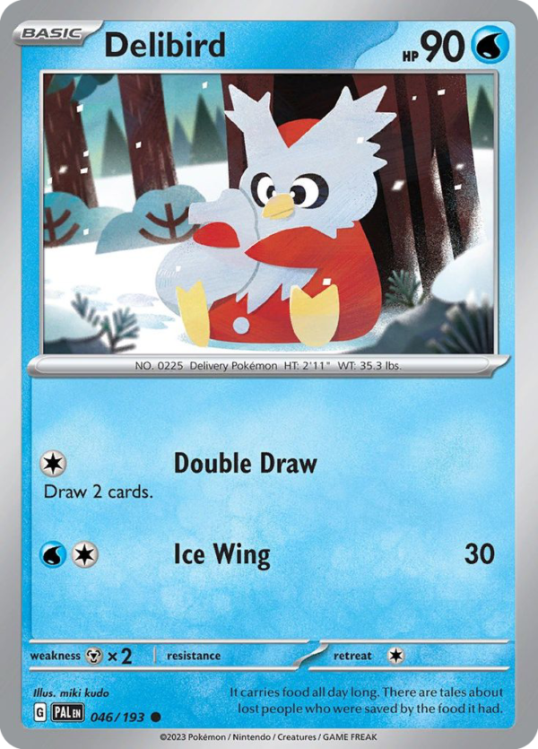 PAL - 046 - Delibird - reverse holo